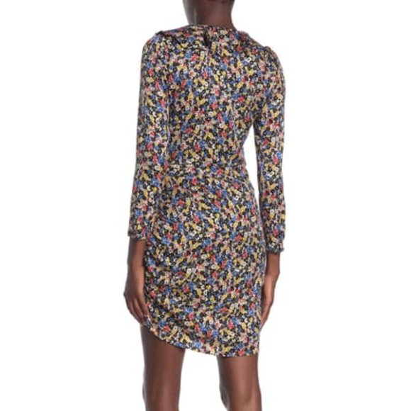 Veronica Beard Minna Floral Ruffled Silk Dress - Picture 2 of 12